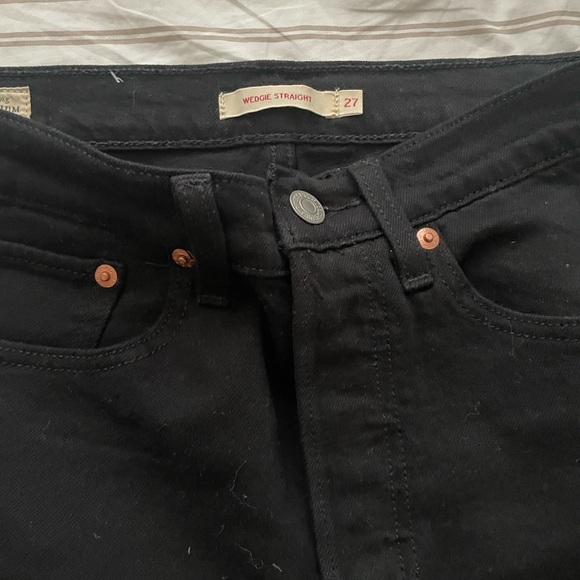 Black Wedgie Straight Jeans - Size 27 - Picture 7 of 7